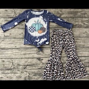 Little girls fall boutique outfit size 4T